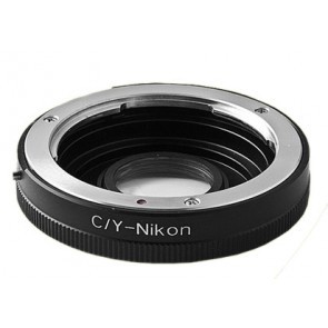 Contax C/Y Adapter voor Nikon F met Glas