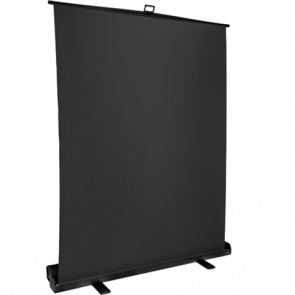 Roll-up achtergrond scherm 150 x 200cm - zwart