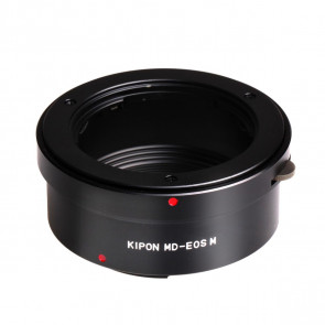KIPON adapter voor Minolta MD lens op een Canon EOS M mount camera