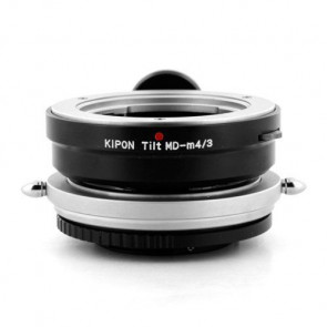 KIPON TILT adapter voor Minolta MD lens op een MICRO 4/3 mount camera