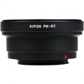 KIPON adapter voor Pentax K lens op Nikon 1 mount camera