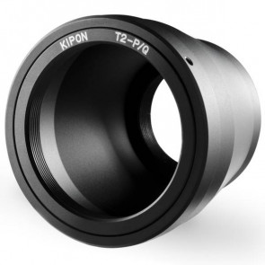 KIPON adapter voor T2 draad op een Leica Pentax Q mount camera
