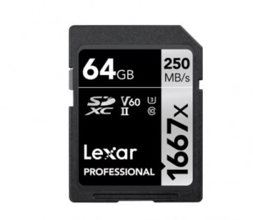 Lexar Professional SDXC Pro 64GB 1667x Class 10 UHS-I