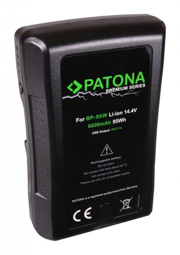 Patona PREMIUM V-mount accu BP-95WS 
