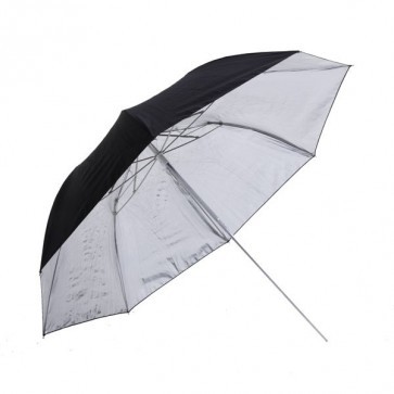 Phottix 36 inch (91cm)  dubbel opvouwbare paraplu - zilver
