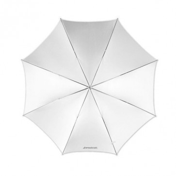 Westcott 43 Inch 109 cm optical white satin - opvouwbare paraplu