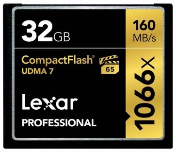Lexar Compact Flash Pro 32GB 1066x UDMA7 - 160MB/s