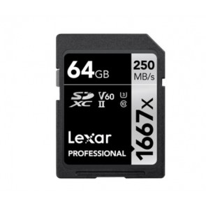 Lexar Professional SDXC Pro 64GB 1667x Class 10 UHS-I
