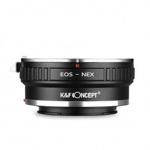 K&F Canon EOS adapter voor Sony E-Mount camera's - statiefbevestiging