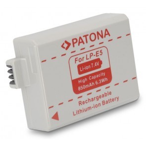 Patona LP-E5 compatible accu met afdekkapje