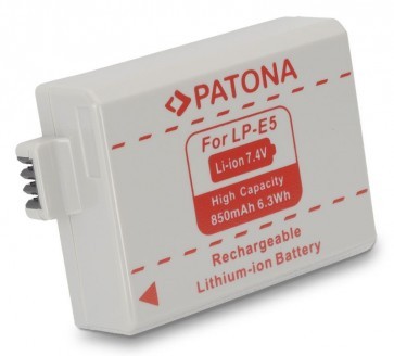 Patona LP-E5 compatible accu met afdekkapje