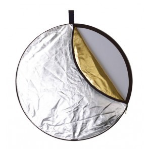 Reflectiescherm 80cm - Zacht Goud, zilver, wit, zwart, translucent