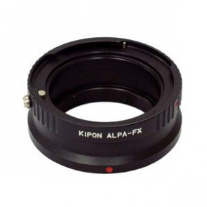 KIPON adapter voor ALPA lens op een Fuji X mount camera