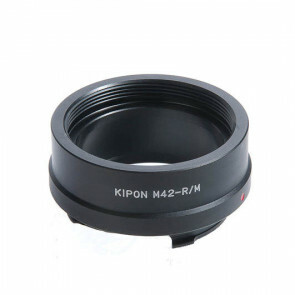 KIPON adapter voor M42 lens op een Ricoh M mount camera