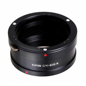 KIPON adapter voor Contax Yashica lens op een Canon EOS M mount camera