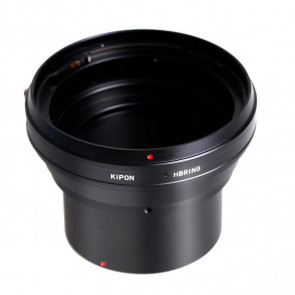 KIPON adapter voor Hasselblad lens op een Canon EOS M mount camera