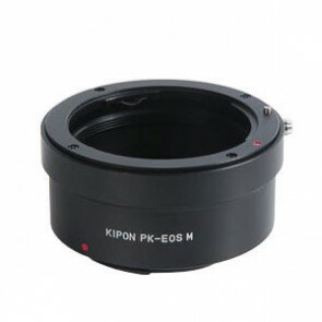 KIPON adapter voor Pentax K lens op een Canon EOS M mount camera